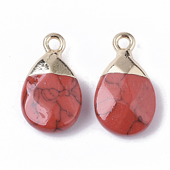 Синтетические бирюзовые подвески&nbsp;G-S359-017G