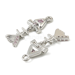 Латунные микро проложить кубического циркония подвески&nbsp;LS-KK-C107-16P