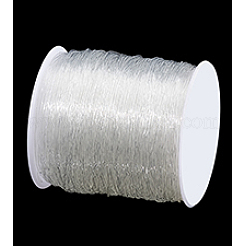 0.8мм кристалл полиэфирных нитей прозрачный браслет из бисера из бисера&nbsp;EW-PH0001-0.8mm-02