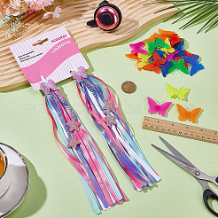 Украшения для велосипеда из искусственной кожи и полиэстера с кисточками&nbsp;AJEW-AR0005-12