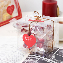 30 шт. квадратная прозрачная пластиковая ПВХ-коробка подарочная упаковка CON-NB0002-17