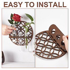 Настенный террариум-кашпо с пластиковой трубкой ODIS-WH0070-88D