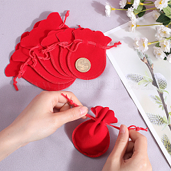 20 шт. 2 стильных сумочки из бархата с завязками из тыквы TP-BBC0001-08B