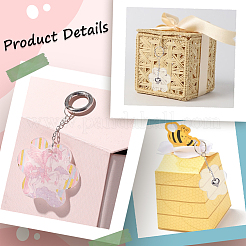 20 шт. прозрачные пустые акриловые подвески TACR-SC0001-18