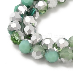 Стеклянные бусины с гальваническим покрытием &nbsp;EGLA-P048-B