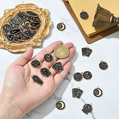 60шт 6 стиля подвески из сплава с эмалью&nbsp;ENAM-CJ0006-85