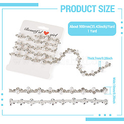 Круглые латунные цепочки со стразами FIND-TAC0007-17B