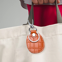 2 комплект брелоков-подвесок из коровьей кожи KEYC-CL0001-23A