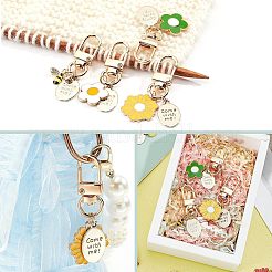 Брелки с подвесками из эмали из сплава 9 шт.&nbsp;HJEW-NB0001-52