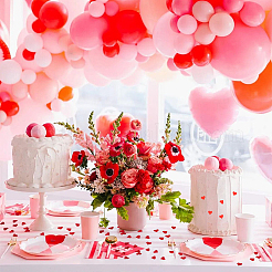 100 г конфетти из пластика для домашних животных в форме сердца&nbsp;DIY-ME0002-21