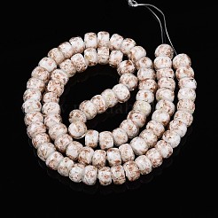 Светящиеся стеклянные бусины ручной работы из золотой фольги&nbsp;FOIL-N029-02A-10