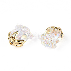 Уф-покрытие прозрачные акриловые бусины MACR-C029-06B-01