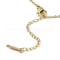 Ожерелья с подвеской из светлого золота и латуни с микропаве и кленовым листом с кубическим цирконием&nbsp;NJEW-E105-14KCG-02