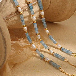 Женские браслеты из натурального аквамарина из бисера DG1965