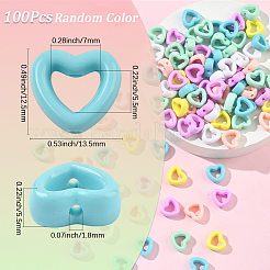 100шт акриловая рамка для бусин OACR-SP0001-72A