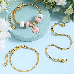 Изготовление браслета в европейском стиле из латуни 14шт. MAK-SP0001-02