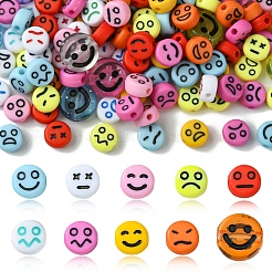 10 цвет непрозрачных акриловых бусин MACR-FS0001-77