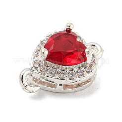 Шармы-соединители из латуни с паве из кубического циркония&nbsp;KK-Z072-06S-06