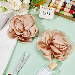 2 шт. полиэстеровые цветочные железные булавки&nbsp;JEWB-GO0001-18C