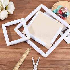 3 шт. 3 стиля пластиковые пяльцы для вышивки крестом DIY-CP0012-44C