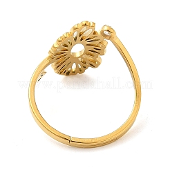 Нержавеющая сталь 304 с регулируемыми кольцами из кубического циркония RJEW-K245-48B-G