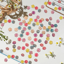 180 шт. 6-х цветные прозрачные акриловые кнопки&nbsp;DIY-CY0002-02