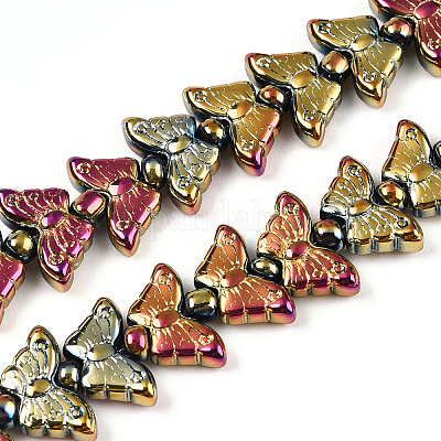 Стеклянные бусины с гальваническим покрытием &nbsp;EGLA-N012-04K-1