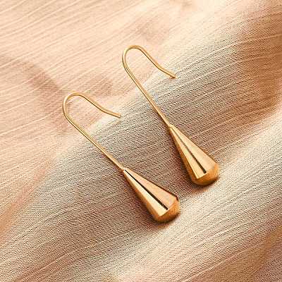 Серьги-подвески из нержавеющей стали 304 EJEW-NH0004-01G-1