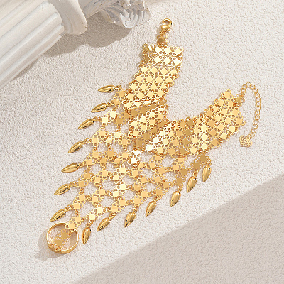 Элегантные латунные браслеты в стиле Ближнего Востока с монетами для женщин WZ0835-1