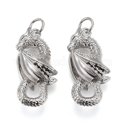 Латунные микропаве из черного кубического циркония KK-F821-39P-1