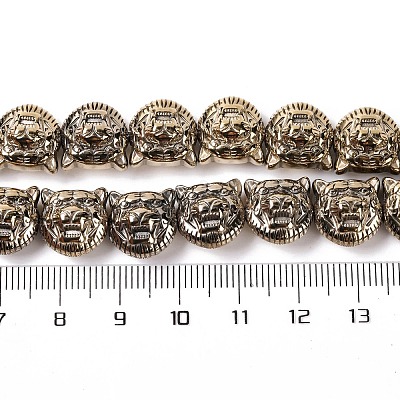 Гальванические нити из синтетических немагнитных гематитовых бусин G-Q174-04C-1