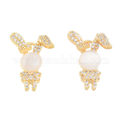 Латунные микропаве прозрачные подвески с фианитом KK-N231-383-1