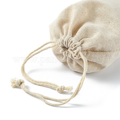 Drawstring мешки хлопка упаковка мешочки ABAG-R011-13x18-1