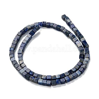 Нитки бусины из натурального ляписа-лазури G-F631-K05-1