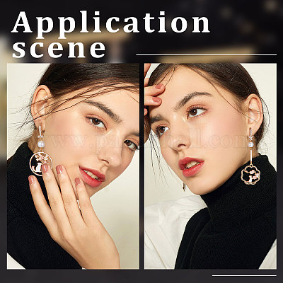 8 шт. 2-х стилевая фурнитура для сережек-рустик из латуни с кубическим цирконием KK-BBC0004-94-1