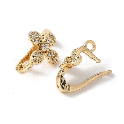 Латунные микропроволочные кубические циркониевые подвески KK-D324-40G-1