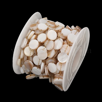 Плоские круглые звенья цепей ручной работы из нержавеющей стали 304 CHS-B011-01A-G-1