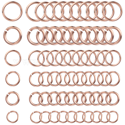 720 шт. 6 стиля соединительных колец из нержавеющей стали 304 STAS-SC0006-09-1