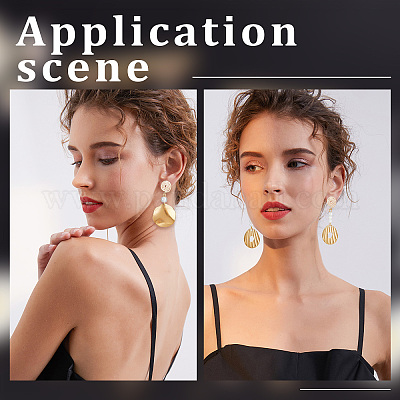 20 шт. латунные серьги-гвоздики KK-BBC0007-06-1