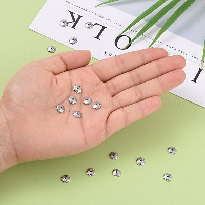 Бусины-цветочки с одним лепестком из нержавеющей стали марки 304 STAS-J011-03-1