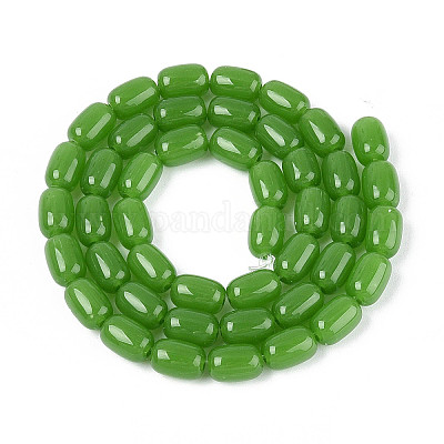 Стеклянные бусины GLAA-N058-6x9mm-C01-1