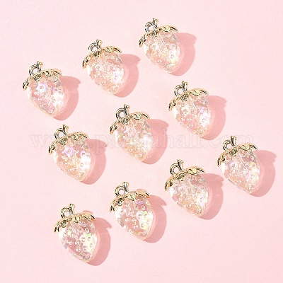 10шт прозрачные акриловые подвески MACR-FS0002-08A-1