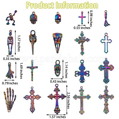 20 шт. подвески и кулоны из хирургической нержавеющей стали 316l и большие подвески JX095A-1