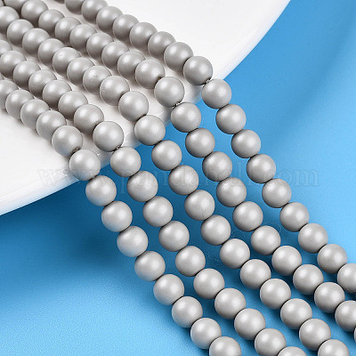 Выпечка из окрашенного перламутрового стекла жемчужные бусинки HY-N002-5mm-B05-1