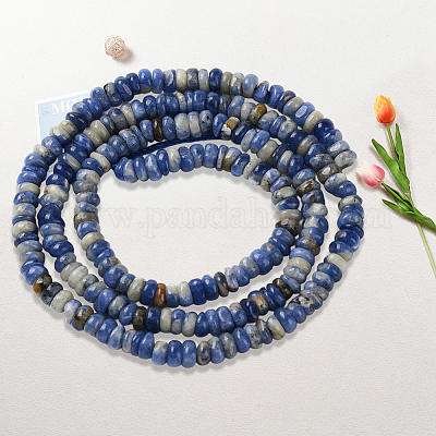 2 нити натуральных содалитовых бусин нити G-PA0001-25-1