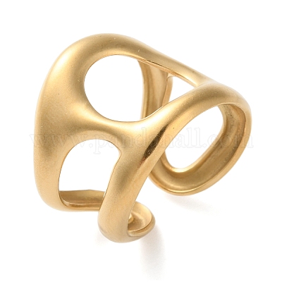 Открытые кольца из нержавеющей стали 304 RJEW-S393-02A-1