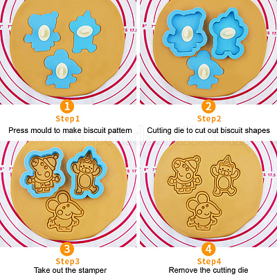 Набор форм для пластилина DIY-WH0215-58-1