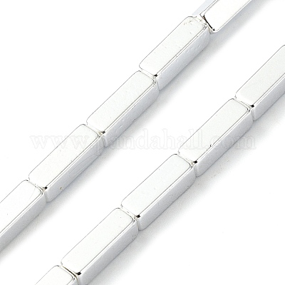 Гальванические нити из синтетических немагнитных гематитовых бусин G-I360-Y02-04-1