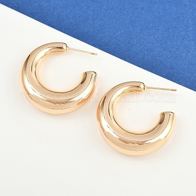 Латунь серьги EJEW-H168-14B-G-1