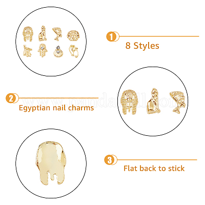 Кабошоны сплава 96шт 8 стиля MRMJ-HY0002-24-1